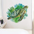 ROFARSO Lifelike Lovely Cute Green Sea Turtle Animal 3D Vinyl Bathroom Wall Stickers Removable Wall Decals Art Decorations Decor for Nursery Baby ...