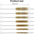 7pcs Brass Wire Tube Brushes Bottle Brush Set,11Inch Long Wire Brushes for Cleaning,Wire Pipe Cleaner Bore Brush Cleaning for Tubes,Bottle,Keyboar...
