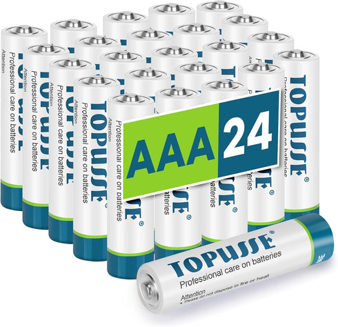 24 Pack AAA Batteries, Long Lasting Alkaline 1.5v LR03 Leakproof Triple A Size Battery,10-Year Shelf Life...