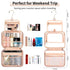 CUBETASTIC Clear Makeup Bag for Women, Transparent Cosmetic Organizer Case for Travelling, Hanging Toiletry Bag for Travel Essentials 3 Comparment...