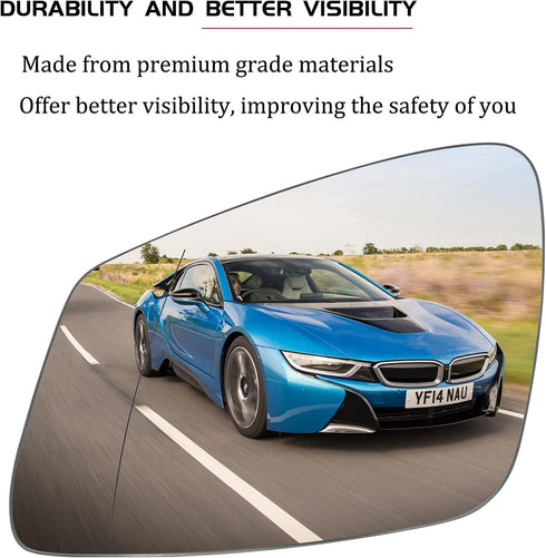 Driver Left Side Mirror Replacement for BMW 228i 320i 328i 330i 335i 428i 430i 435i 440i 535i 550i 640i i3 M2 M3 M4 M5 M6 X1 & More - Side View He...