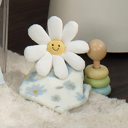 Lambs & Ivy Sweet Daisy Lovey White Flower Plush Security Blanket...