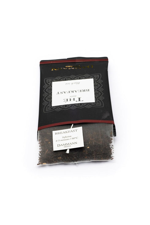 Dammann Freres Satchets, Breakfast Tea Bags, Premium Gourmet French Black Tea, Individually Wrapped, 24 Count (Single Pack)...