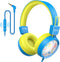 RIYO KH20 Kids Headphones with HD Microphone Compatible with Phones/laptops/Tablets/Computers and Gaming Devices (Sky Blue)...