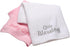 Cotton Knit Baby Blanket with Embroidery, Little Blessings, 30 in. x 40 in., White, Unisex...