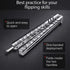 GOOD WORKER Butterfly Knife Trainer - Balisong Trainer - Balisong Butterfly Knives NOT Real NOT Sharp Blade - Practice Butterfly - Black Dull Tric...