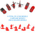 14 Pcs Fire Truck with Firefighter Toy Set, Mini Die-cast Fire Engine Car, Mini Rescue Emergency Vehicle Playset for Kid Boy Girl Birthday Christm...