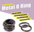 Swpeet 60Pcs Heavy Duty 3/4 Inch - 20mm Gun-Black Multi-Purpose Metal O Ring Metal Rings for Hardware Bags Ring Hand DIY Accessories Keychains Bel...