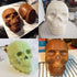 JETKONG Extra Large Silicone Skull Cake Mold Haunted Skull Baking Cake Pan for Halloween and Birthday Party...
