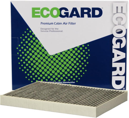 ECOGARD XC10582C Premium Cabin Air Filter with Activated Carbon Fits 2018-2025 Audi Q5, 2017-2026 Q7, 2017-2025 A4 Quattro, 2018-2025 A5 Sportback...