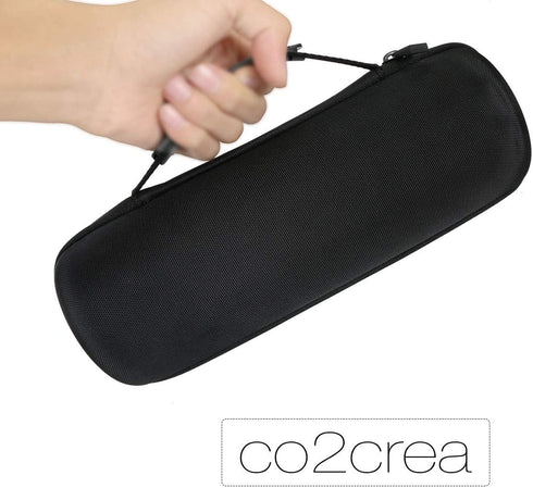 co2CREA Hard Travel Case Replacement for Ultimate Ears UE BOOM 4 / BOOM 3 Portable Bluetooth Wireless Speaker (Black Case + Inside Sunset Red)...