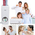 Hands Free Toothpaste Dispenser Automatic Toothpaste Squeezer with 5 Toothbrush Holds,No Power Required(White)...
