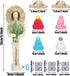 6 Sets Air Plant Holder Wooden Jointed Mannequin Tabletop Flexible Shape Adjustable Pose DIY Accessories Decor Planter Tillandsia Air Fern Display...
