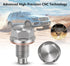 MaySpare M12x1.25 Stainless Steel Magnetic Engine Oil Drain Plug with Copper Crush Washer Replacement for Toyota, Nissan, Lexus, Infiniti(Silver)...