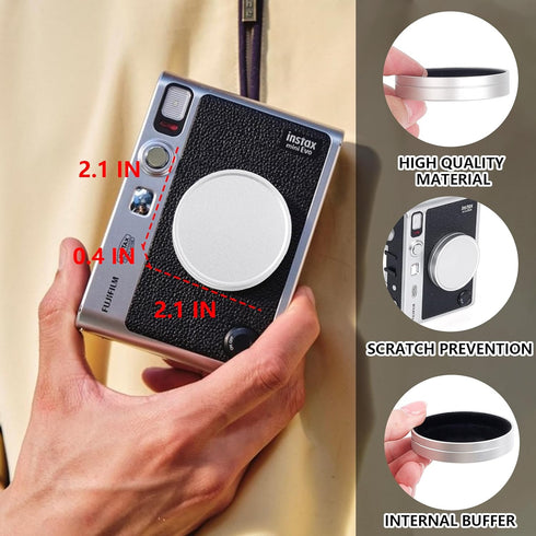 Lens Cap for Fujifilm Instax Mini Evo Instant Camera Accessories for Fuji Mini Evo with Lens Cap, Screen Protector, Mini Photo Album(No Camera)...