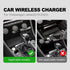 Compatible with Volkswagen Jetta Sprint 2019 2020 2021 2022 2023 Wireless Charger Pad Silicone Dual Charging Ports 15W Adapter for Smartphone Phon...