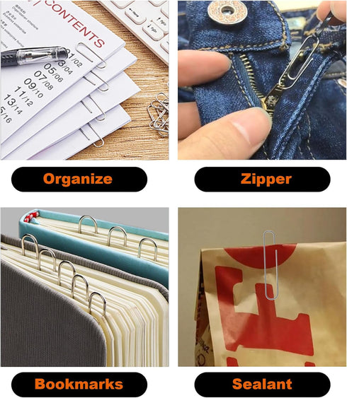 300 Pcs Paper Clips,2 Inch Large Silver Jumbo Paperclips for Paperwork Ideal for Home, School and Office Personal Use...