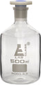 EISCO 500mL (16.9oz) Glass Reagent Bottle with Acid Proof Polypropylene Stopper, Borosilicate 3.3 Glass Labs...
