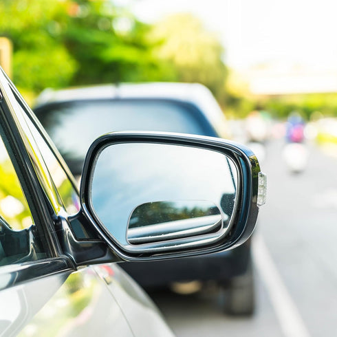 2PCS Blind Spot Mirror, Frameless Rectangular Blind Spot Car Mirror, Upgrade HD Glass Wide Angle Mirror, 360° Adjustable Convex Rear View Mirror f...