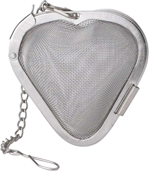 HIC Heart Shaped Loose Tea Leaf Strainer and Herbal Infuser, 18/8 Stainless Steel, Mesh Tea Ball, 2.5-Inch...