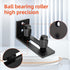 Sliding Door Floor 1 Pcs Double Wheel Barn Door Floor Guide Adjustable Roller Wall Mounted Floor Guide for Door Thick Up to 2 3/4 inches Flush Bot...
