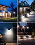 2Pack Solar Deck Lights Outdoor, Waterproof Fence Lights with Motion Sensor (3 Modes 178LED), Bright Wireless Wall Light for Outside Yard Garden...