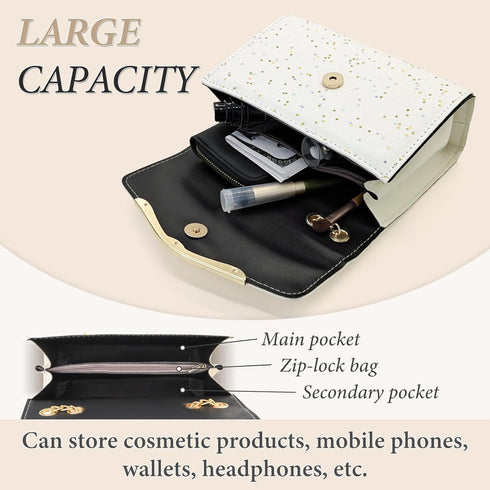FuninCrea Shoulder Bag for Women, Leather Chain Strap Crossbody Bags Ladies Trendy Large Handbags Womens Purses Sling Bag...