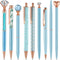 9 Pcs Ballpoint Pens Set Metal Crystal Diamond Pen Glitter Pen for Journaling Black Ink Pretty Cute Pens Fancy Pens Gifts for Women Girls Christma...