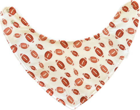 Baby Bib for Drooling and Teething with Pacifier or Teething Toy Attachment - Game Day...