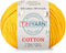 Cotton 60% Cotton 40% Acrylic Yarn, Soft, Fine/Sport (2) for Crochet and Knitting 1.76 Oz (50g) / 180 Yds (165m) (10317 - Yellow)......