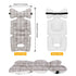 Baby Stroller Seat Liner Toddler Seat Stroller Cushion Pad Soft and Breathable 3D Air Mesh Cooling Pram Pushchair Seat Liners Universal for Infant...