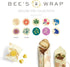 Bee's Wrap Vegan Beeswax Wraps for Food - Vegan Meadow Magic Sandwich Wrap - Made in USA Reusable Bread Bags - Organic & Eco-Friendly Alternative ...