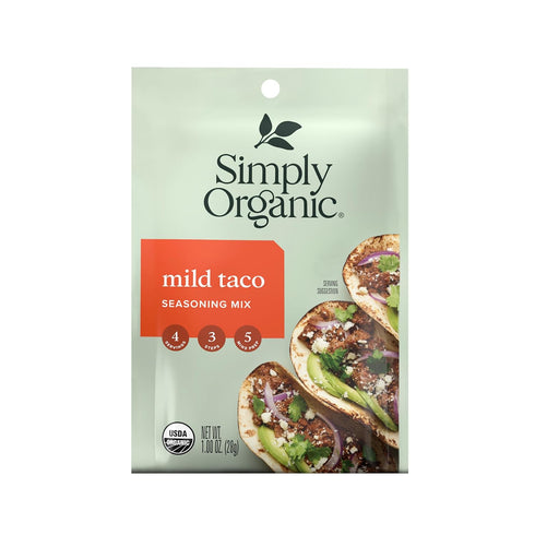 Simply Organic Mild Taco Seasoning, Certified Organic, Vegetarian | 1 oz | Pack of 12...