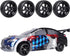 PreGlued 12mm Hex Wheel Rims & OD 2.56" Rubber Tires for 1/10 On-Road Touring Car Drift for Traxxas 4tec 2.0 3.0 Tamiya TT02 TT01 HPI RS4 Wltoys 1...