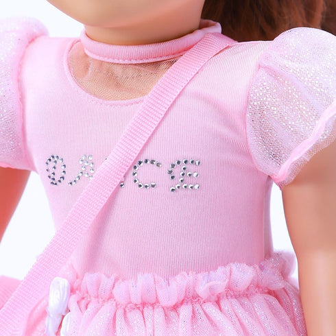 18 Inch Doll Clothes Accessories - Ballet Ballerina Dress Set Fit 18" Doll, Includes Pink Leotard, Tights, Tutu, Slippers, Dance Bag and Hairband...