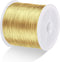 MIKIMIQI Jewelry Wire - 328Ft, 26 Gauge, Tarnish Resistant, Copper, 0.4mm X 100m (Gold)...