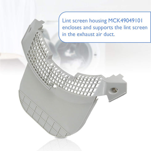 MCK49049101 Dryer Lint Trap Screen Cover Housing Replacement for Kenmore & LG Dlex3370w Dle3170w Dryer Replace AP5071745 PS3534930 - by APPLIANCEMATES