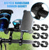 12 Pcs Bicycle Handlebar Rubber Gasket & 1 Rubber DIY Gasket, Anti-Vibration and Anti-Slip Handlebar Stem Shim Spacer Adapters to Fit 22.2/25.4 mm...