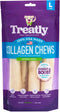 USA Collagen Rolls 9-10" Dog Chew Treats - Natural Flavor, 4 Count/1 Pack...