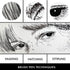 Kuretake ZIG Inktober Special Set, ILLUSTRATION BASIC SET 3 for Manga Drawing, Lettering and Calligraphy, Professional Artist Quality, Made in Jap...