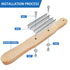 15"Buffing Wheel Rake for Compound Cleaning with Buff Rake Metal Plate Replacement...