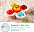 LiKee Strong Suction Cup Fidget Spinnerz Sensory Bath Toys for Baby 6 12 18 Months Airplane Car Travel Table & Window Toys for 1 2 Year Old Toddle...