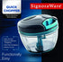 SIGNORAWARE Manual Food Processor, Vegetable Chopper -Easy Pull Hand String- Portable Stainless Steel Hand Food Chopper, Cutter, Garlic Mincer, On...