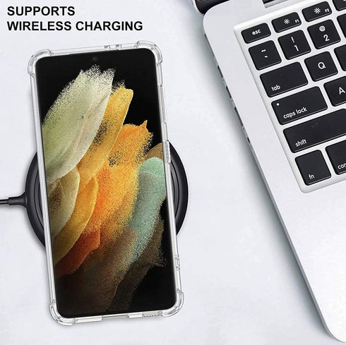Hard PC Bumper Shockproof Clear Soft Slim Design Pattern Case for Samsung Galaxy S21 Plus 6.7inch 2021- Retro Game...