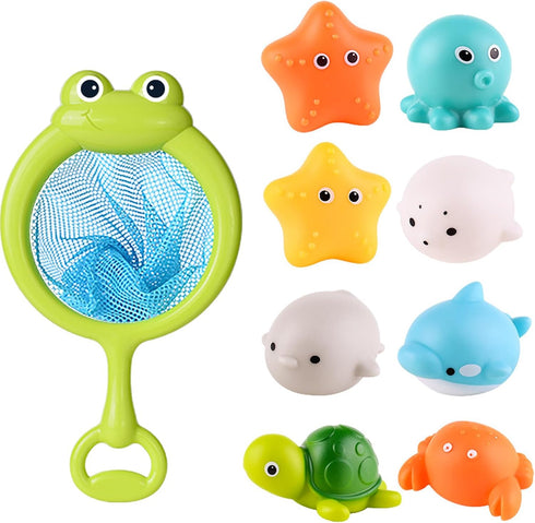 Baby Bath Toys for Luminous Animals Set, Bath Time Toy Bathroom Wall Bathtub Tub Shower Kids Baby Infant Girls Boys Age 18months and up (A)...