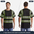 SKSAFETY High Visibility Professional Level T-Shirts Quick Dry Class 3 Safety Shirts for Men?Women, Reflective Short Sleeve Breathable Birdeyes T-...