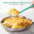 13.3" Solid Cooking Spoon: U-Taste 600ºF Heat Resistant Kitchen Mixing Spoon, Food Grade Nonstick Long and Large Rubber Soup Utensil for Serving, ...