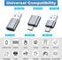AreMe USB C Adapter (6 Pack), USB A Male to USB C Male, USB 3.0 Male to USB C Female, USB Type-C Male to USB 3.0 Female Converter Connector (Grey)...