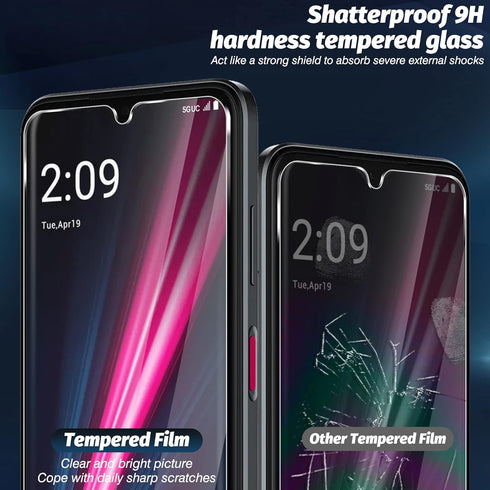 Orzero (4 Pack) Compatible for T-Mobile REVVL 6x Pro 5G / REVVL 6 Pro 5G Tempered Glass Screen Protector, Protector De Pantalla 2.5D Arc Edges 9H ...