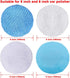 SIQUK 28 Packs Polishing Bonnet Pads (5 to 6 Inches) Including 12 Packs Microfiber Car Polishing Bonnet 12 Packs Non-Woven Buffing pad 2 Packs Wax...